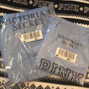 VS pink jogging pants with matching T-shirt